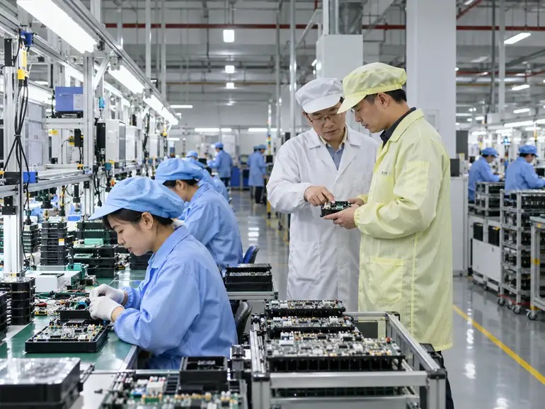 Factory production line verification in China