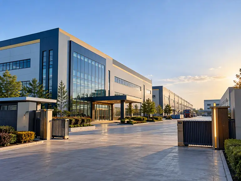 Factory exterior for supplier verification in China